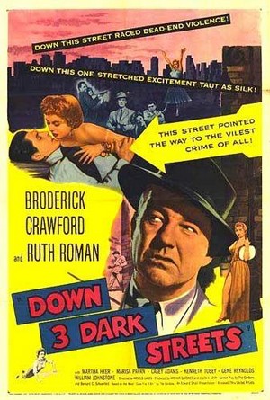 Down Three Dark Streets (1954) - poster