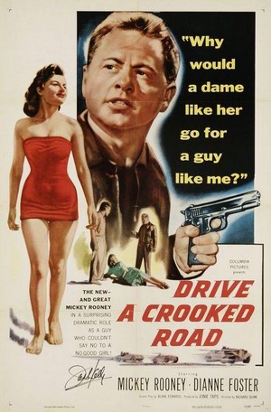 Drive a Crooked Road (1954) - poster