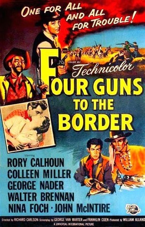 Four Guns to the Border (1954) - poster