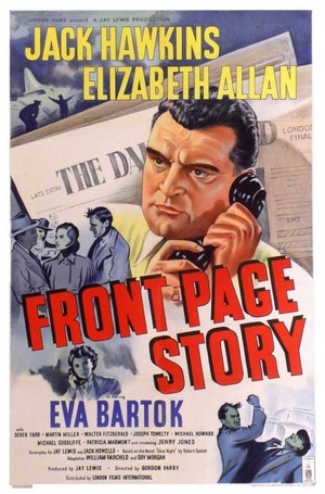 Front Page Story (1954) - poster