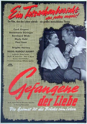 Gefangene der Liebe (1954) - poster