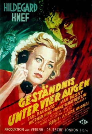 Geständnis unter Vier Augen (1954) - poster
