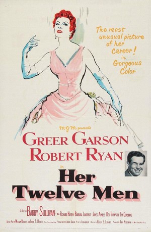 Her Twelve Men (1954) - poster