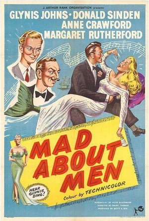 Mad about Men (1954) - poster
