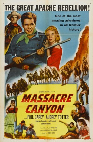 Massacre Canyon (1954) - poster