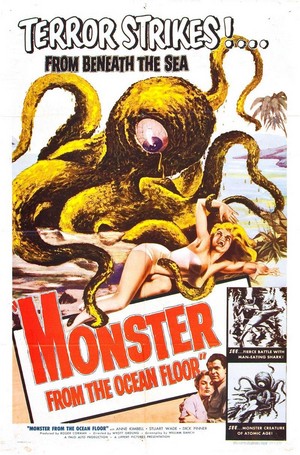 Monster from the Ocean Floor (1954) - poster