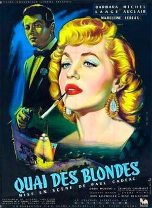 Quai des Blondes (1954) - poster