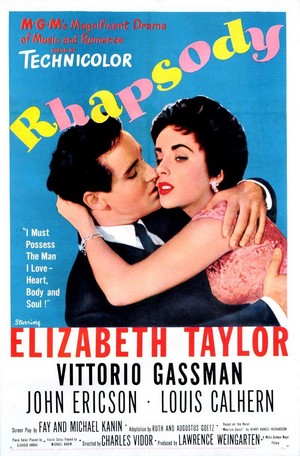 Rhapsody (1954) - poster