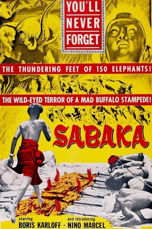 Sabaka (1954) - poster