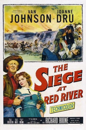 Siege at Red River (1954) - poster
