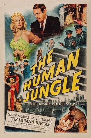 The Human Jungle (1954) - poster