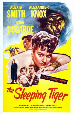 The Sleeping Tiger (1954) - poster