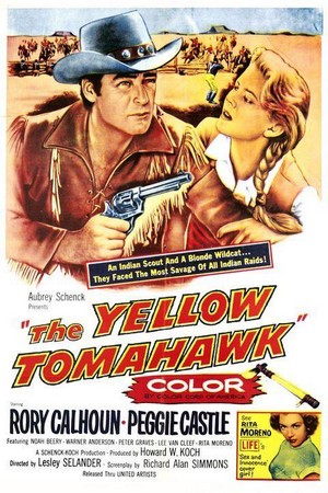 The Yellow Tomahawk (1954) - poster