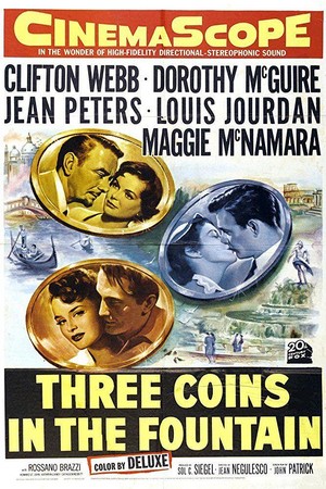 Three Coins in the Fountain (1954) - poster