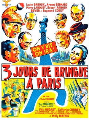 Trois Jours de Bringue à Paris (1954) - poster