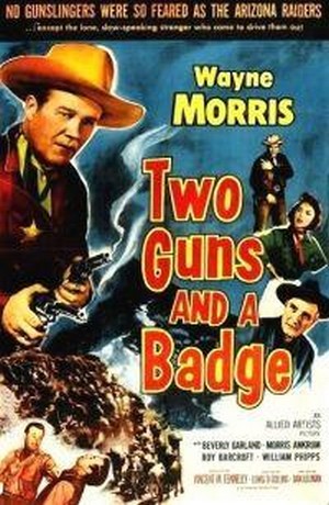 Two Guns and a Badge (1954) - poster