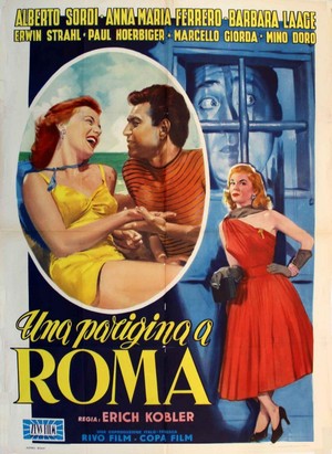 Una Parigina a Roma (1954) - poster