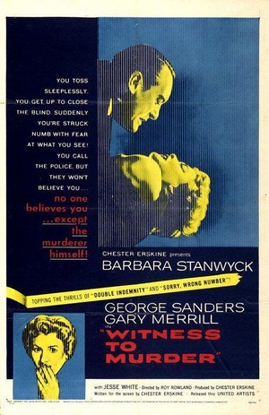 Witness to Murder (1954) - poster