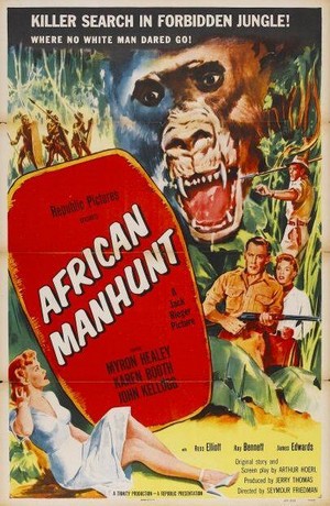African Manhunt (1955) - poster