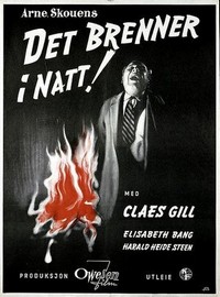 Det Brenner i Natt! (1955) - poster