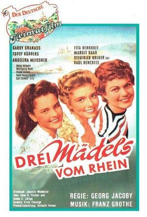 Drei Mädels vom Rhein (1955) - poster