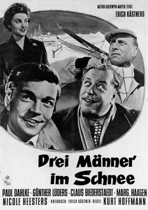 Drei Männer im Schnee (1955) - poster