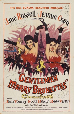 Gentlemen Marry Brunettes (1955) - poster