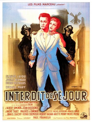 Interdit de Séjour (1955) - poster