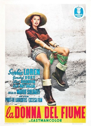 La Donna del Fiume (1955) - poster