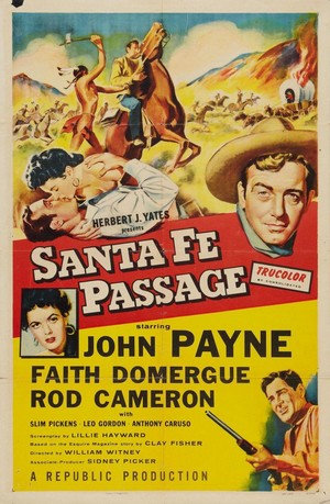 Santa Fe Passage (1955) - poster