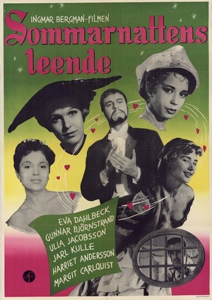 Sommarnattens Leende (1955) - poster
