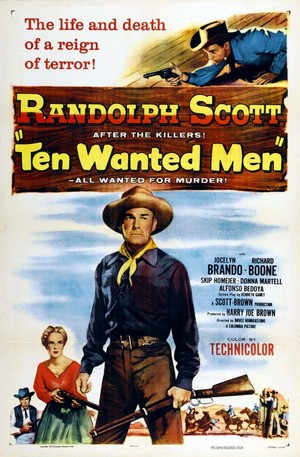 Ten Wanted Men (1955) - poster