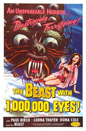 The Beast with a Million Eyes (1955) - poster