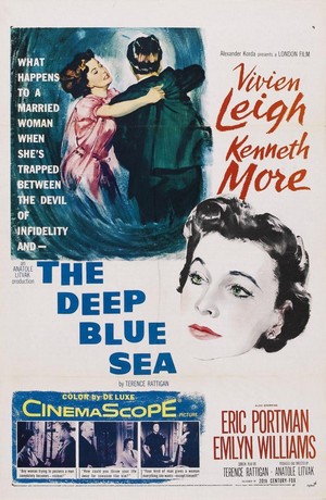 The Deep Blue Sea (1955) - poster