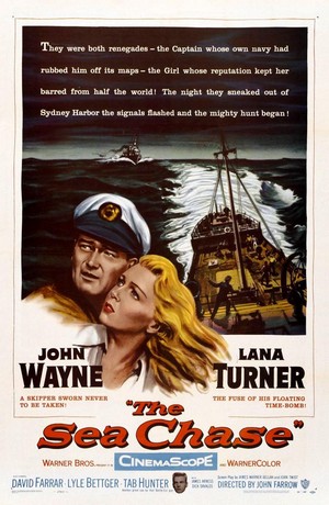 The Sea Chase (1955) - poster