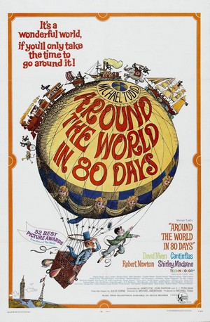 Around the World in Eighty Days (1956) - poster