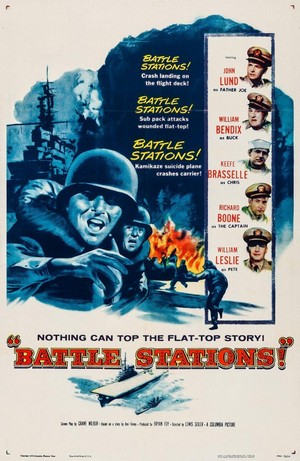 Battle Stations (1956) - poster