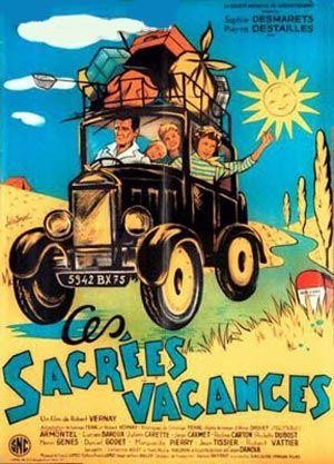 Ces Sacrées Vacances (1956) - poster