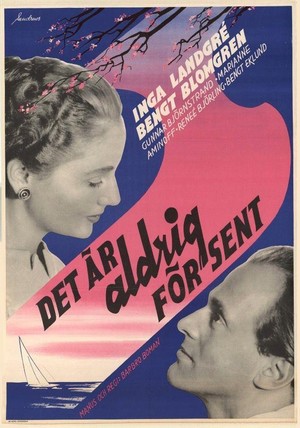 Det Är Aldrig för Sent (1956) - poster
