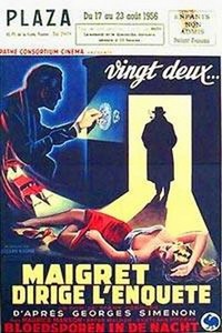 Maigret Dirige l'Enquête (1956) - poster