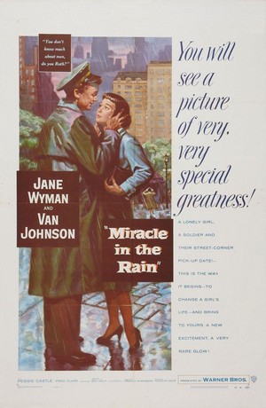 Miracle in the Rain (1956) - poster