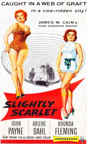 Slightly Scarlet (1956) - poster