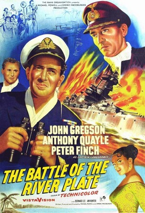 The Battle of the River Plate (1956) - poster