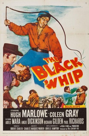 The Black Whip (1956) - poster