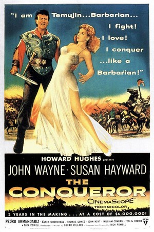 The Conqueror (1956) - poster