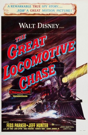 The Great Locomotive Chase (1956) - poster