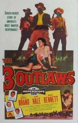 The Three Outlaws (1956) - poster