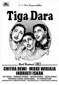 Tiga Dara (1956) - poster