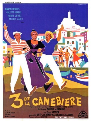 Trois de la Canebière (1956) - poster