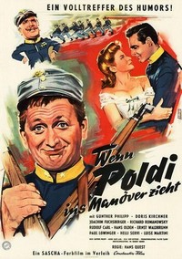 Wenn Poldi ins Manöver Zieht (1956) - poster